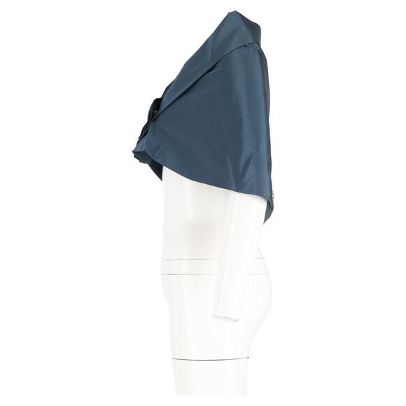 Prada Evening Cape in Blue Polyester - Picture 5 of 6